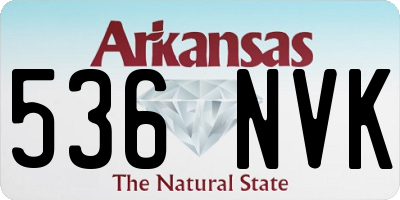 AR license plate 536NVK
