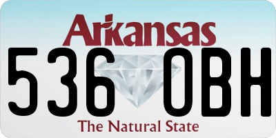 AR license plate 536OBH