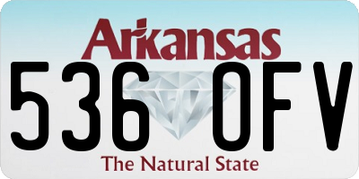 AR license plate 536OFV