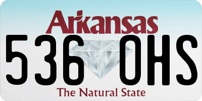 AR license plate 536OHS