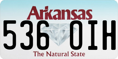 AR license plate 536OIH