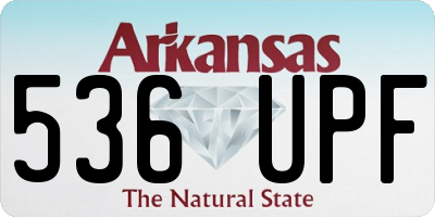 AR license plate 536UPF