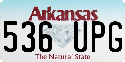 AR license plate 536UPG