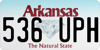 AR license plate 536UPH