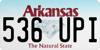 AR license plate 536UPI