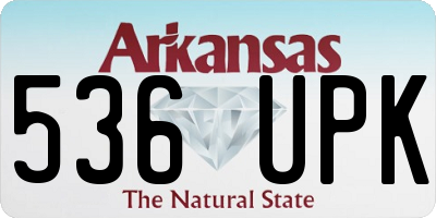 AR license plate 536UPK