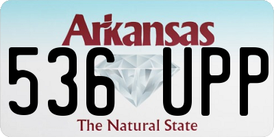 AR license plate 536UPP