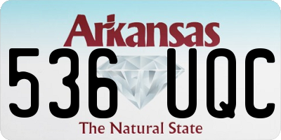 AR license plate 536UQC
