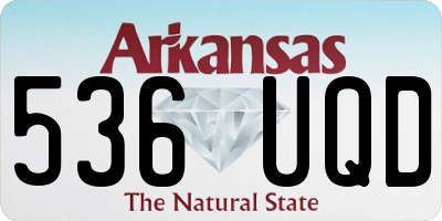 AR license plate 536UQD