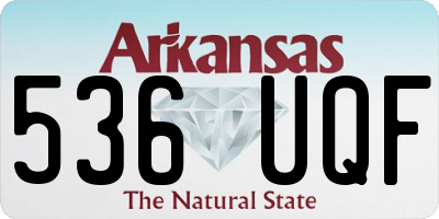 AR license plate 536UQF