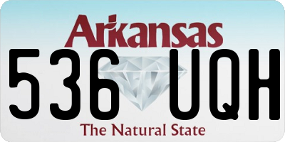 AR license plate 536UQH