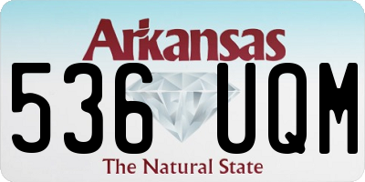 AR license plate 536UQM