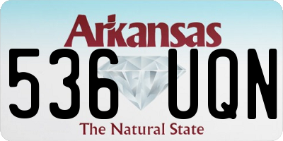 AR license plate 536UQN