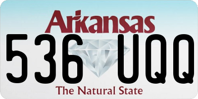 AR license plate 536UQQ