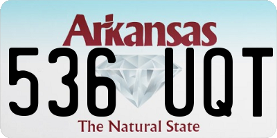 AR license plate 536UQT
