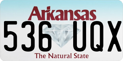 AR license plate 536UQX