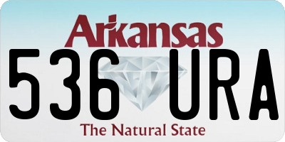 AR license plate 536URA