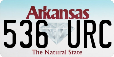 AR license plate 536URC