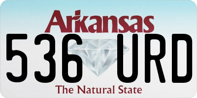 AR license plate 536URD