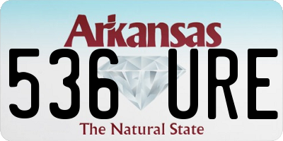 AR license plate 536URE