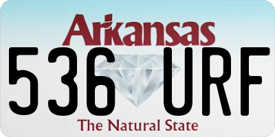 AR license plate 536URF