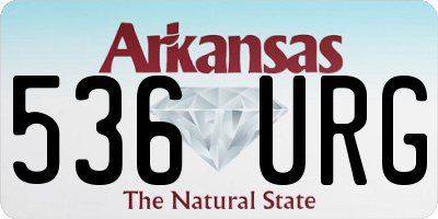 AR license plate 536URG
