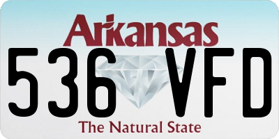 AR license plate 536VFD