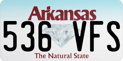 AR license plate 536VFS