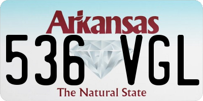 AR license plate 536VGL