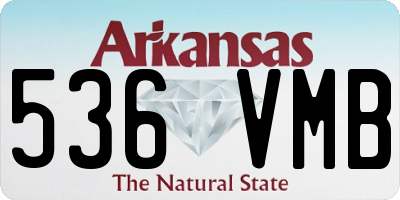 AR license plate 536VMB