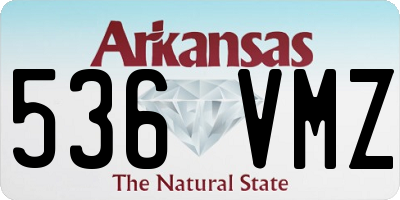 AR license plate 536VMZ