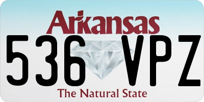AR license plate 536VPZ