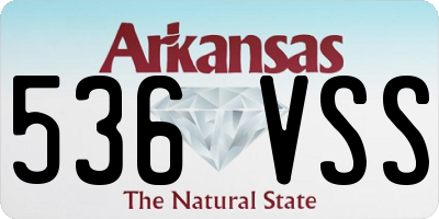 AR license plate 536VSS