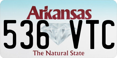 AR license plate 536VTC