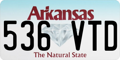 AR license plate 536VTD