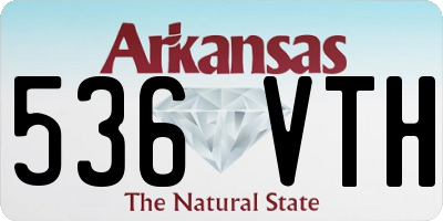 AR license plate 536VTH