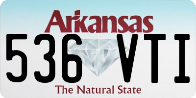 AR license plate 536VTI