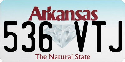 AR license plate 536VTJ