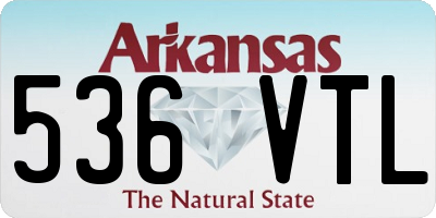 AR license plate 536VTL