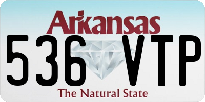 AR license plate 536VTP