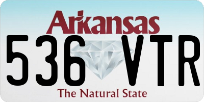 AR license plate 536VTR