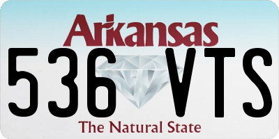 AR license plate 536VTS