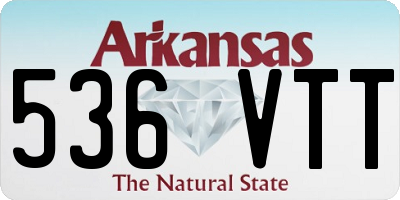 AR license plate 536VTT