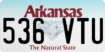 AR license plate 536VTU