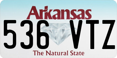 AR license plate 536VTZ
