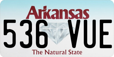 AR license plate 536VUE
