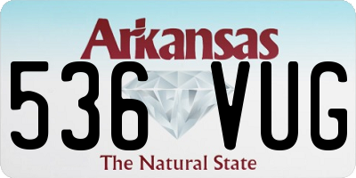 AR license plate 536VUG