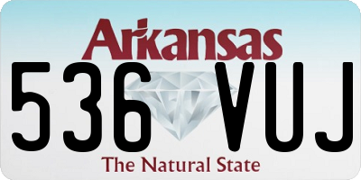 AR license plate 536VUJ