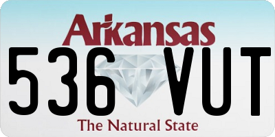 AR license plate 536VUT