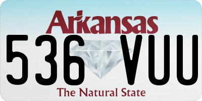 AR license plate 536VUU